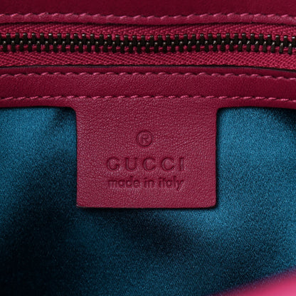 Gucci Velvet Matelasse Small GG Marmont Shoulder Bag Light Raspberry Rose 5 of 8