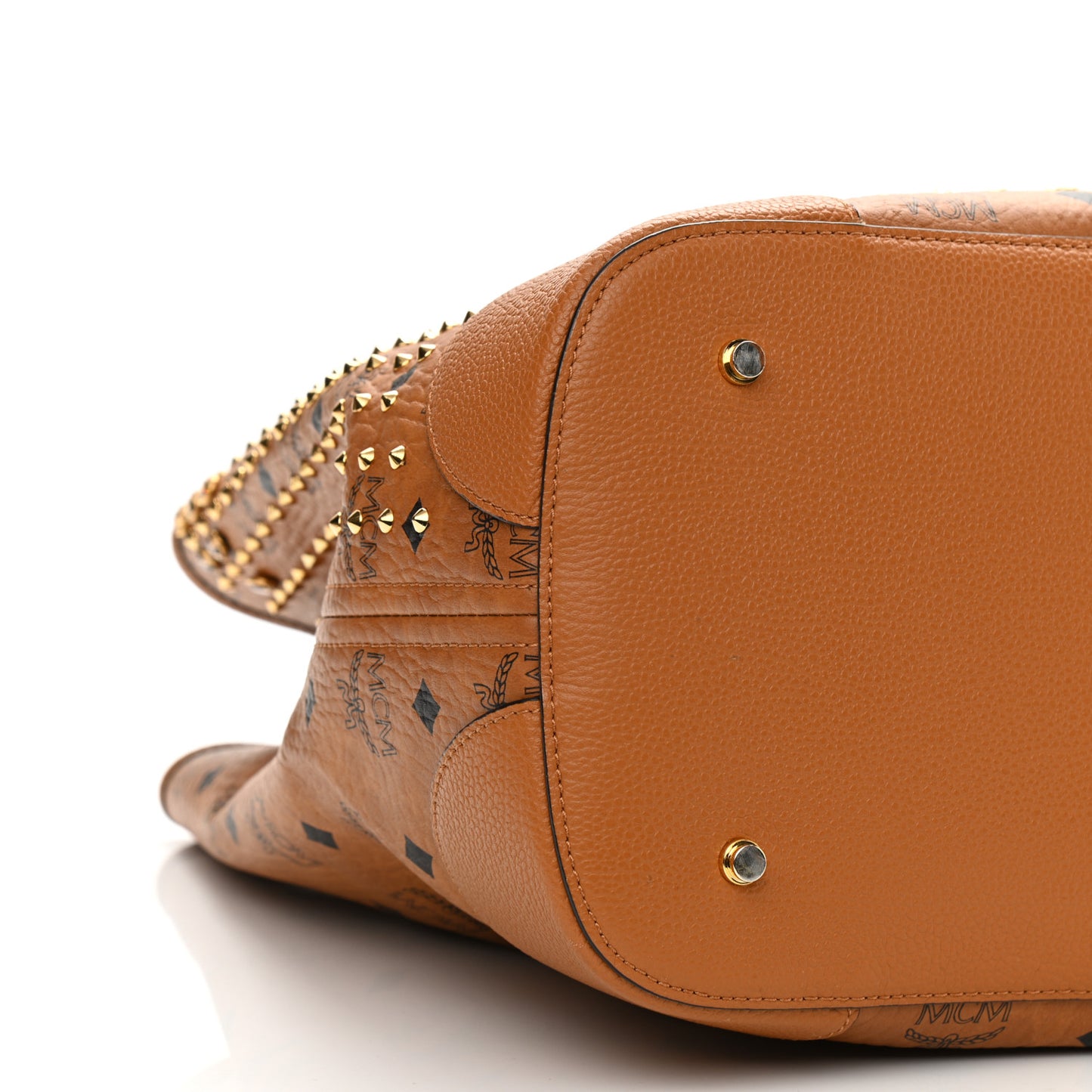 Visetos Swarovski Crystal Shopper Tote Cognac
