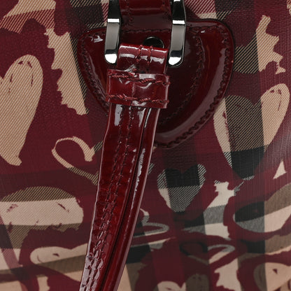 Burberry Nova Check Heart Tote Red 14 of 14