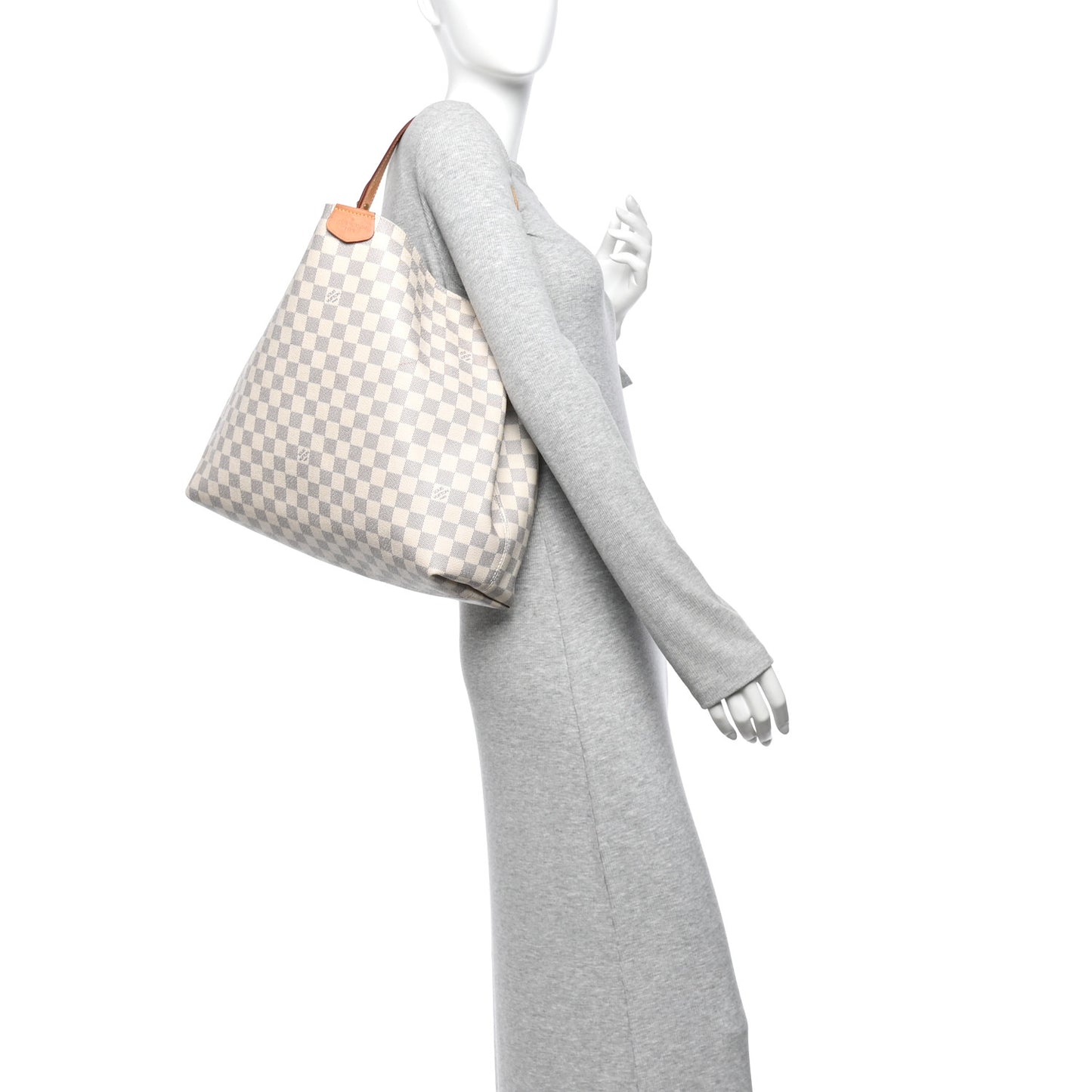 Damier Azur Graceful MM Rose Ballerine