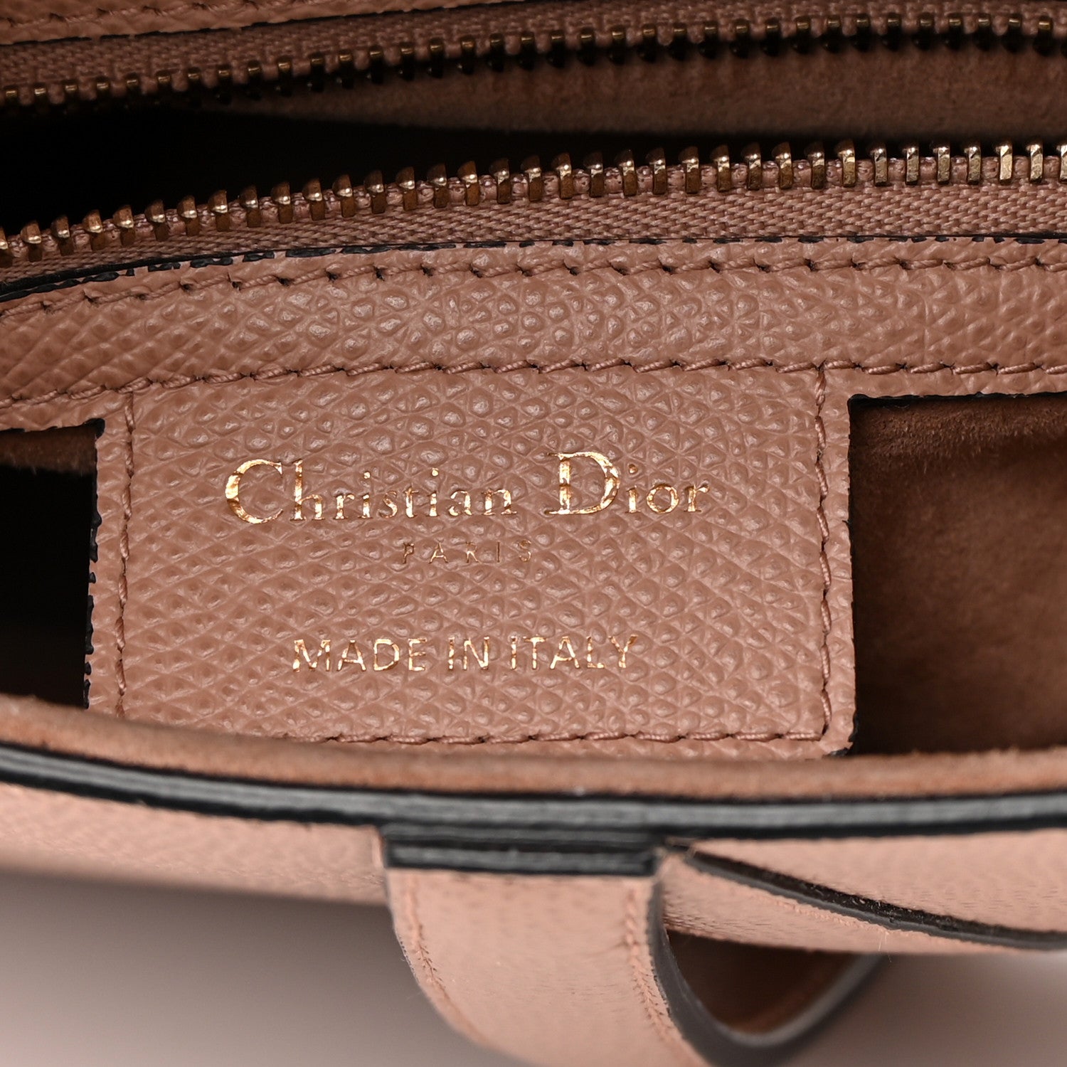 Christian Dior Grained Calfskin Saddle Bag Fard 6 of 14