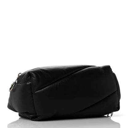 Off-White Calfskin Puffy Pump Pouch Crossbody Bag Black 4 of 10