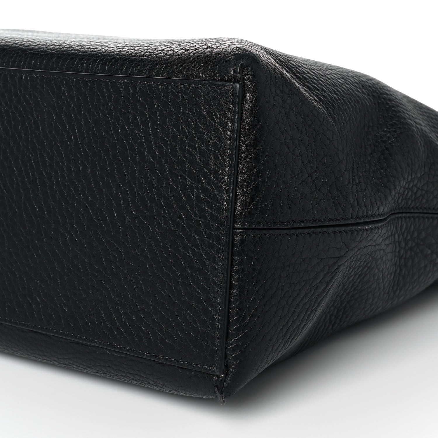 Valentino Garavani Grained Calfskin Rockstud Shoulder Tote Black 8 of 10