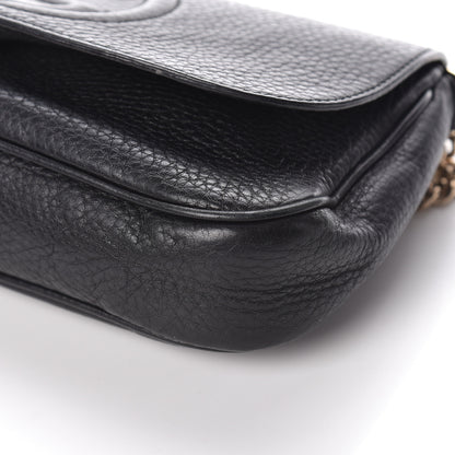 Gucci Pebbled Calfskin Medium Soho Flap Crossbody Black 11 of 11