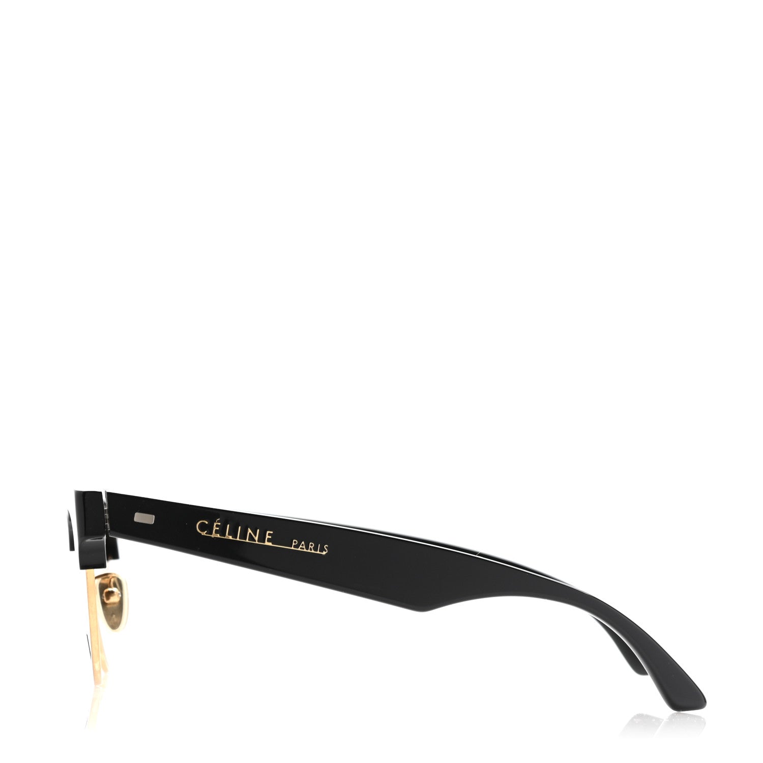 Celine Acetate Cat Eye Sunglasses CL40059U Black Gold 3 of 8