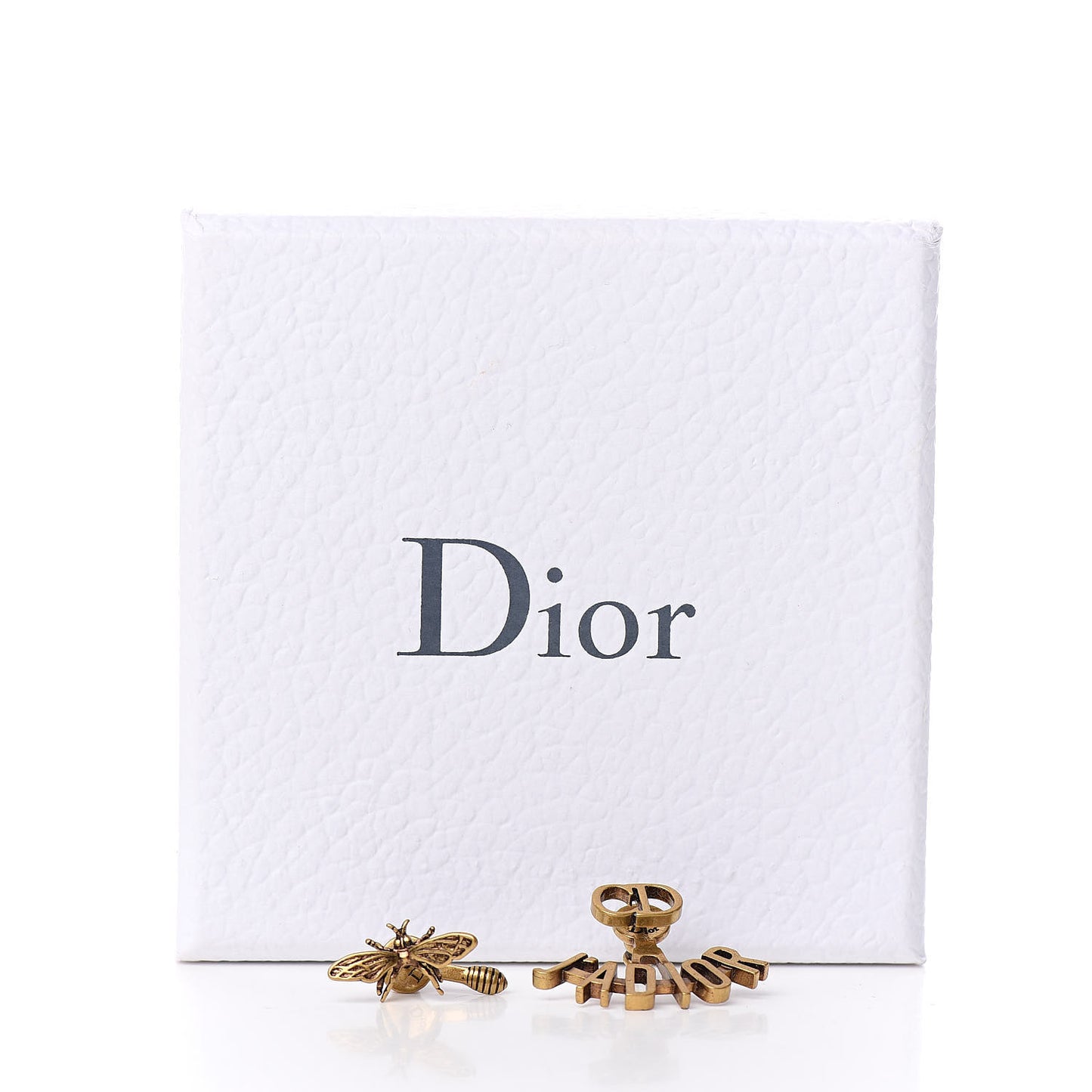 Metal J'Adior Earrings Aged Gold