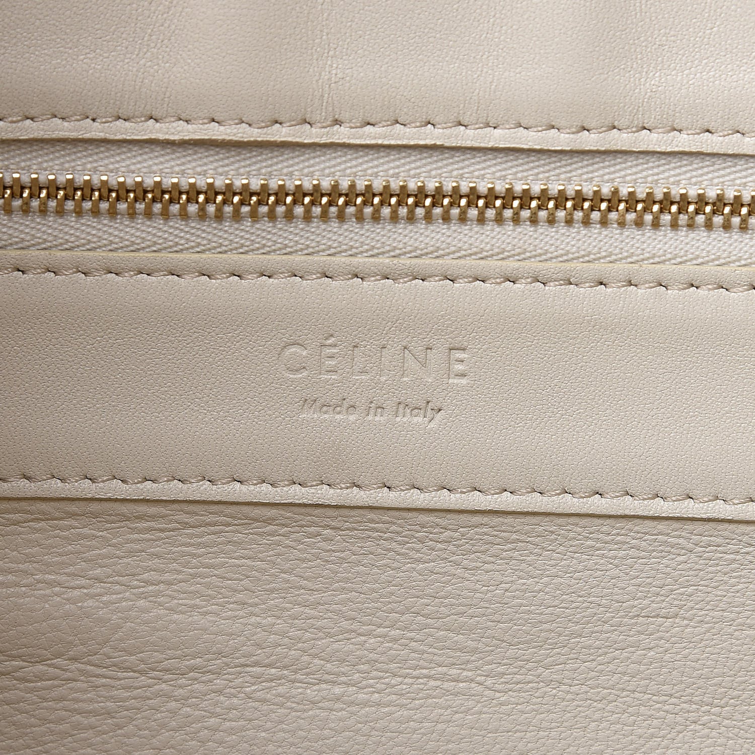 Celine Lambskin Vertical Bi-Cabas White Sun Yellow 7 of 29