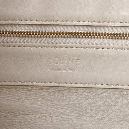Celine Lambskin Vertical Bi-Cabas White Sun Yellow 7 of 29
