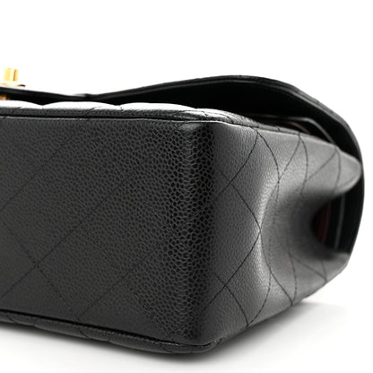 Chanel Caviar Quilted Jumbo Double Flap Black 10 of 11