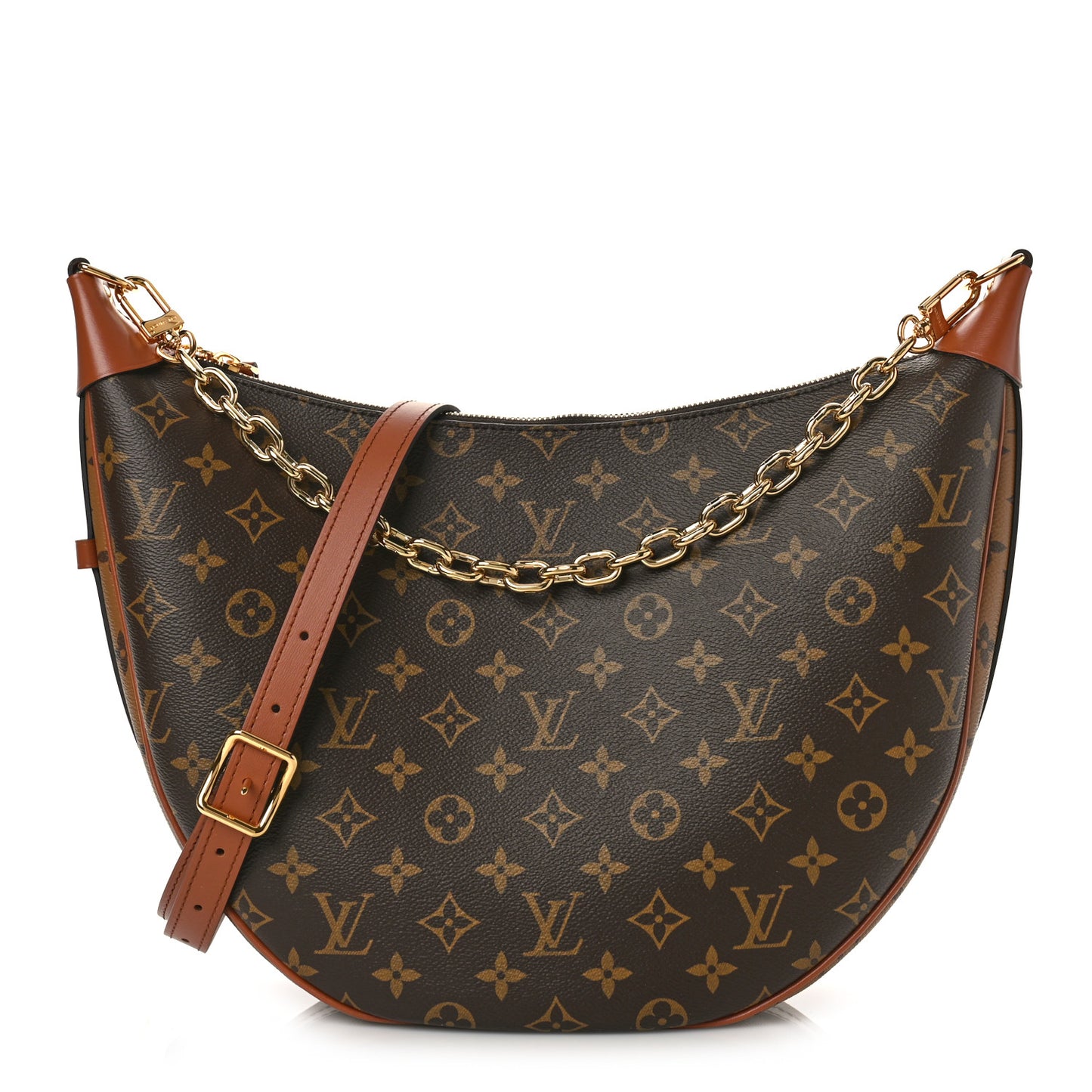Reverse Monogram Loop Hobo