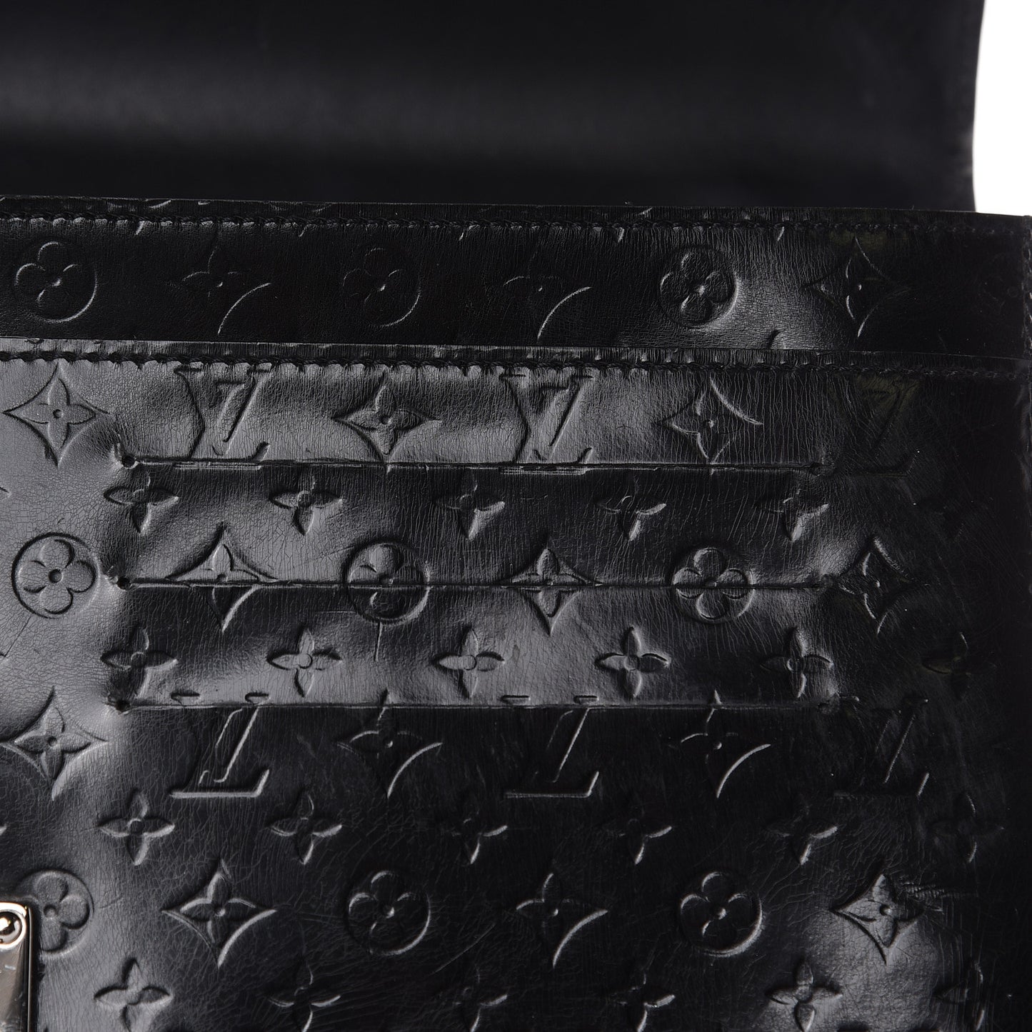 Monogram Glace Anouchka Pochette GM Black