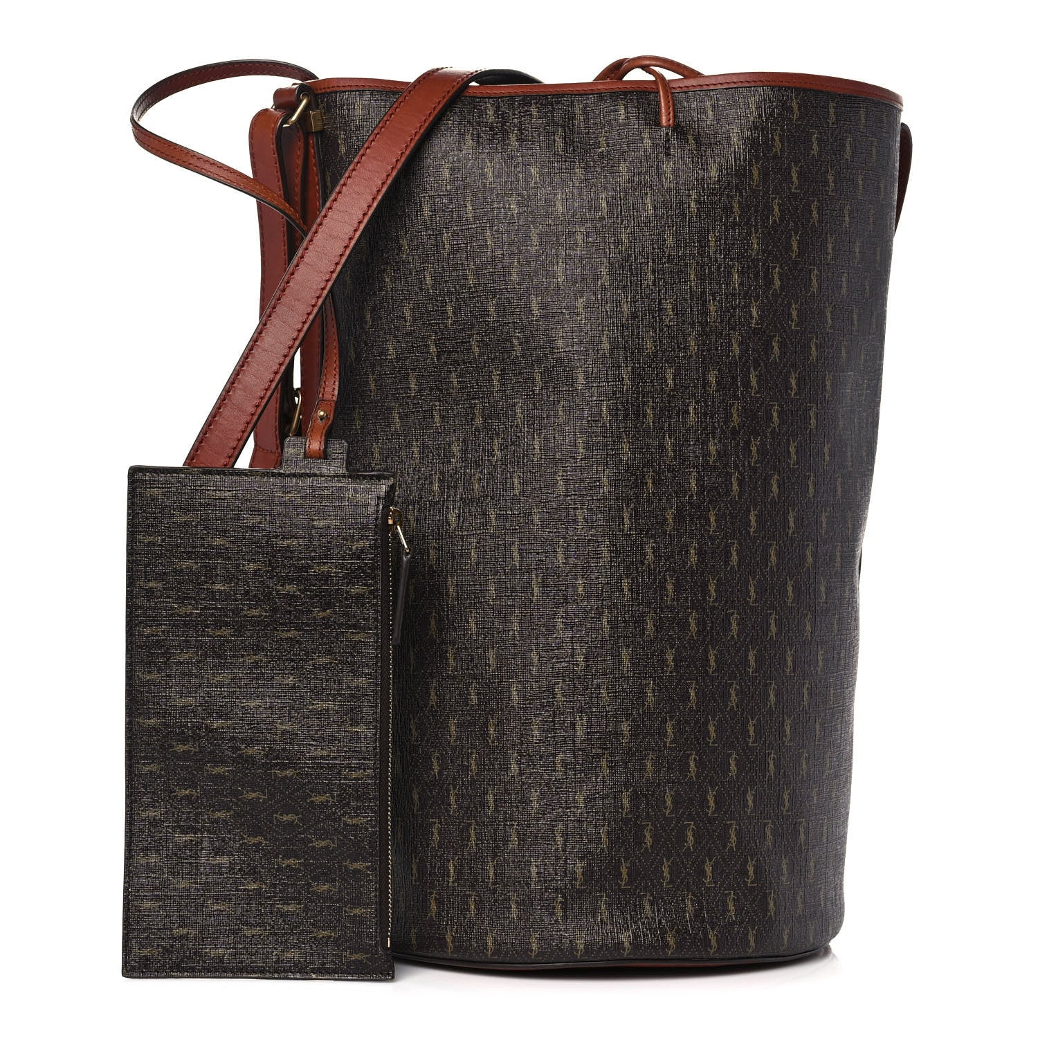 Saint Laurent Le Monogramme Bucket Bag Chocolate Brun 1 of 16