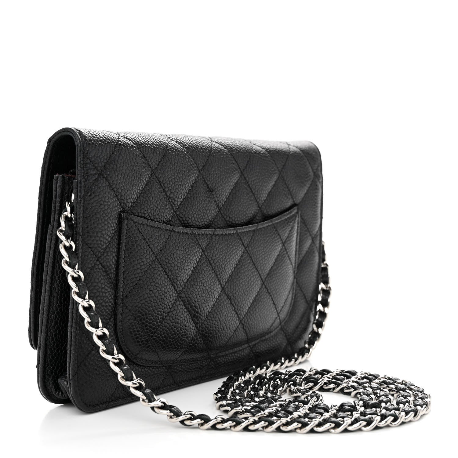 Chanel Caviar Quilted Wallet on Chain WOC Black 2 of 12