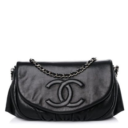 Chanel Caviar Half Moon Wallet On Chain WOC Black 1 of 16