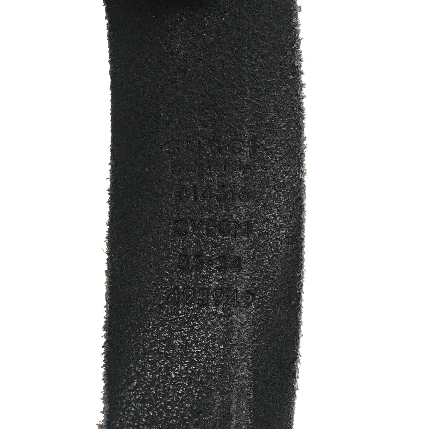 Gucci Faded Calfskin Double G 30mm Belt 85 34 Black 4 of 6