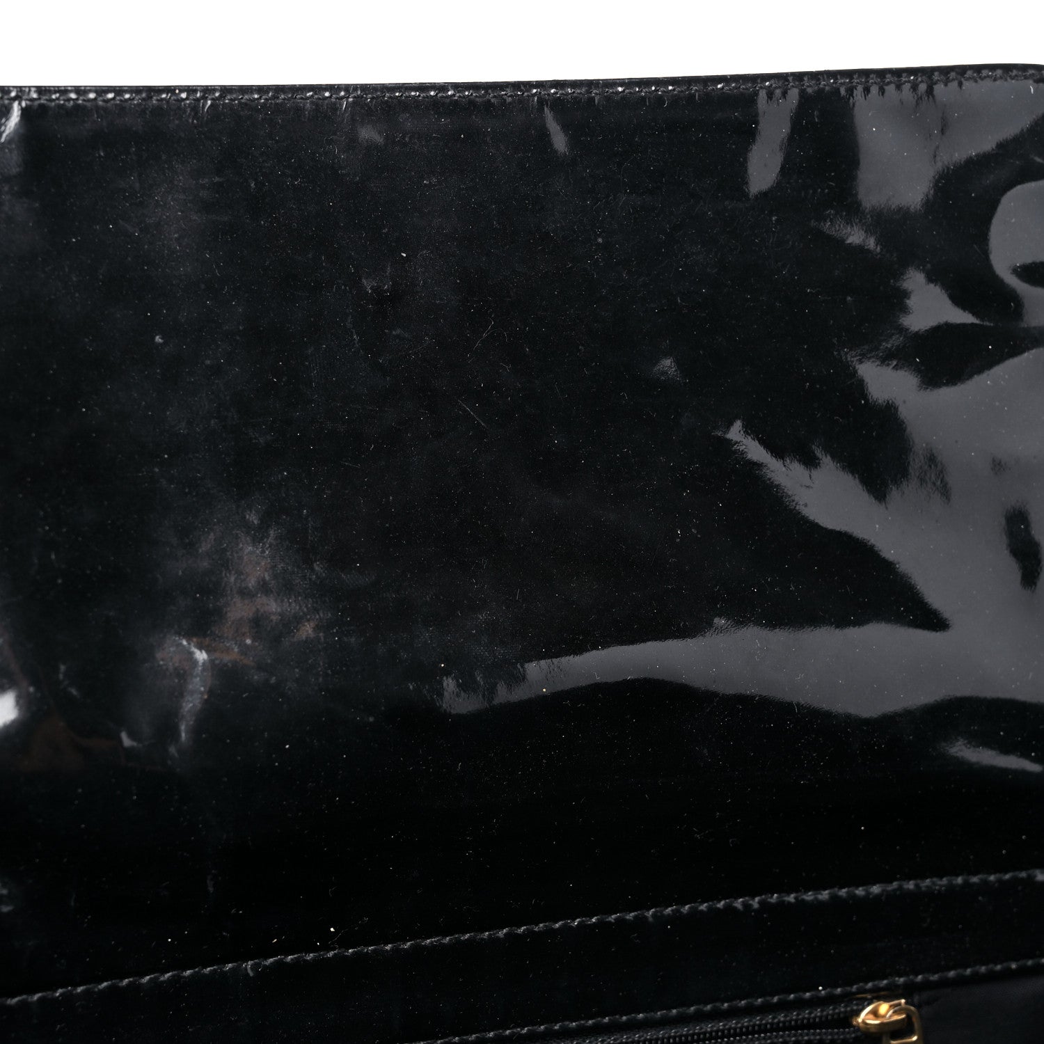 Chanel Patent Chocolate Bar CC Tote Black 11 of 14