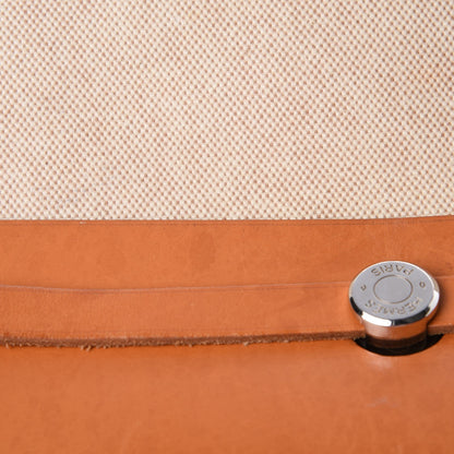 Hermes Toile Vache Calfskin Herbag 39 MM Natural 17 of 37