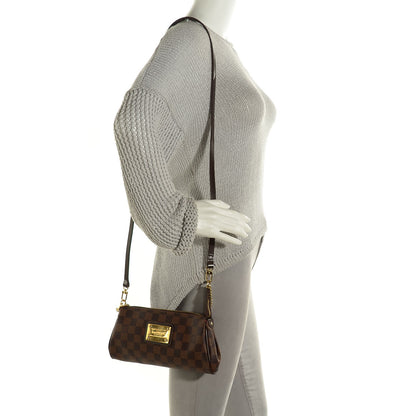 Louis Vuitton Damier Ebene Eva Clutch 2 of 7
