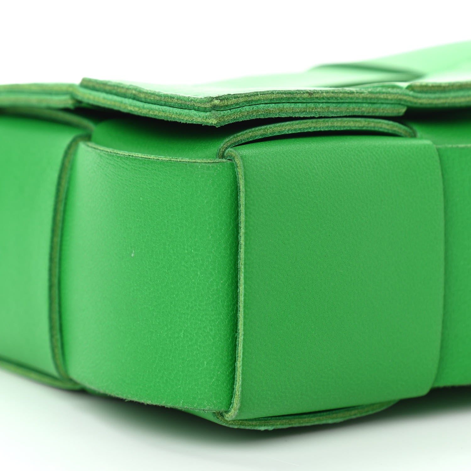 Bottega Veneta Lambskin Maxi Intrecciato Extra Mini Cassette Crossbody Bag Parakeet 8 of 10