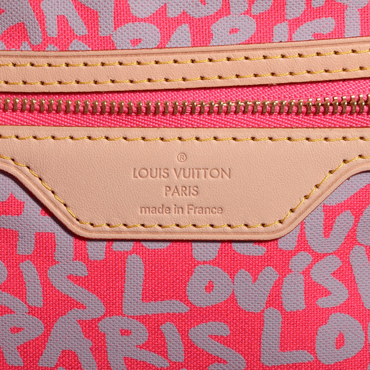 Louis Vuitton Monogram Graffiti Neverfull GM Fuchsia 6 of 7