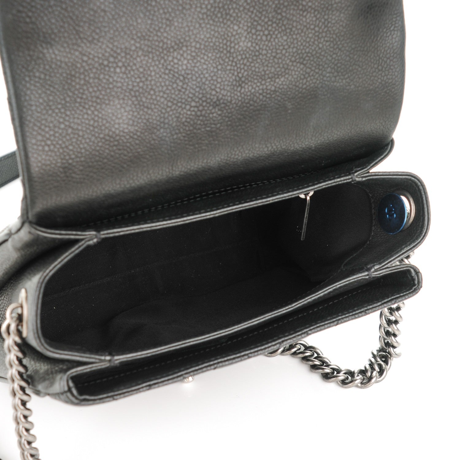 Chanel Caviar Quilted Small Rock In Rome Flap Black 5 of 7