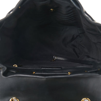 Chanel Calfskin Chevron Quilted Large Urban Spirit Backpack Black 5 of 14