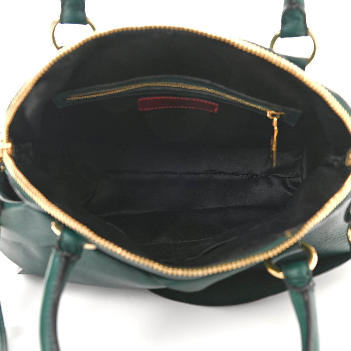 Nappa Pleated Petale Tote Green