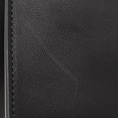 The Row Polished Saddle Calfskin Soft Margaux 12 Black 10 of 10