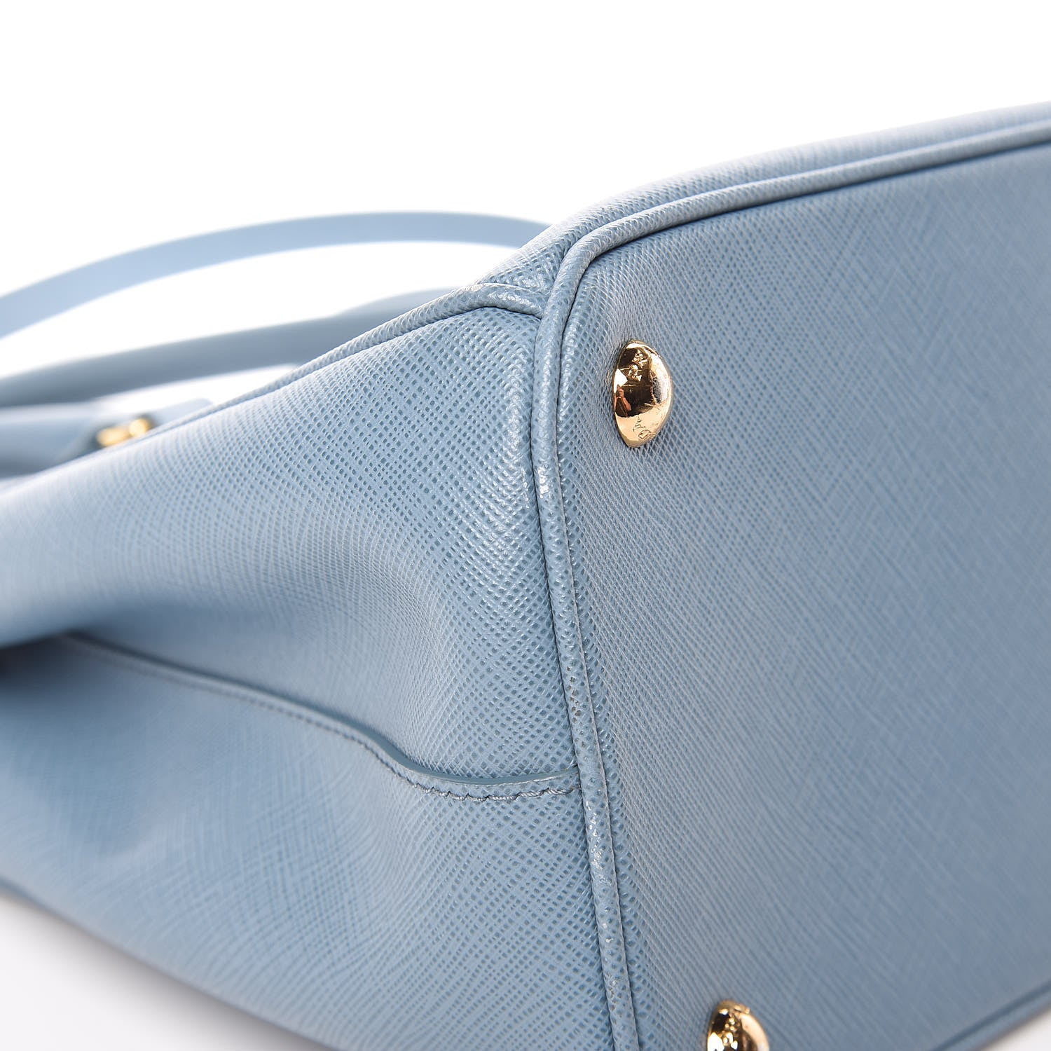 Prada Saffiano Small Galleria Double Zip Tote Aviazione 13 of 13