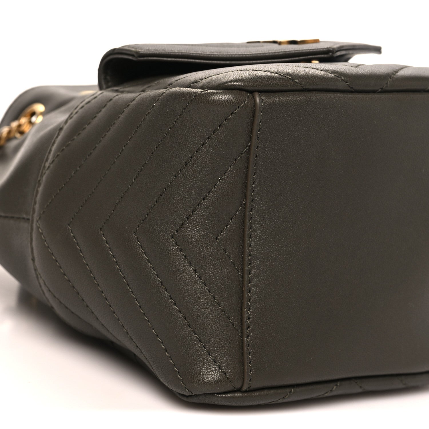 Saint Laurent Lambskin Matelasse Monogram Joe Nano Bucket Bag Light Musk 9 of 10