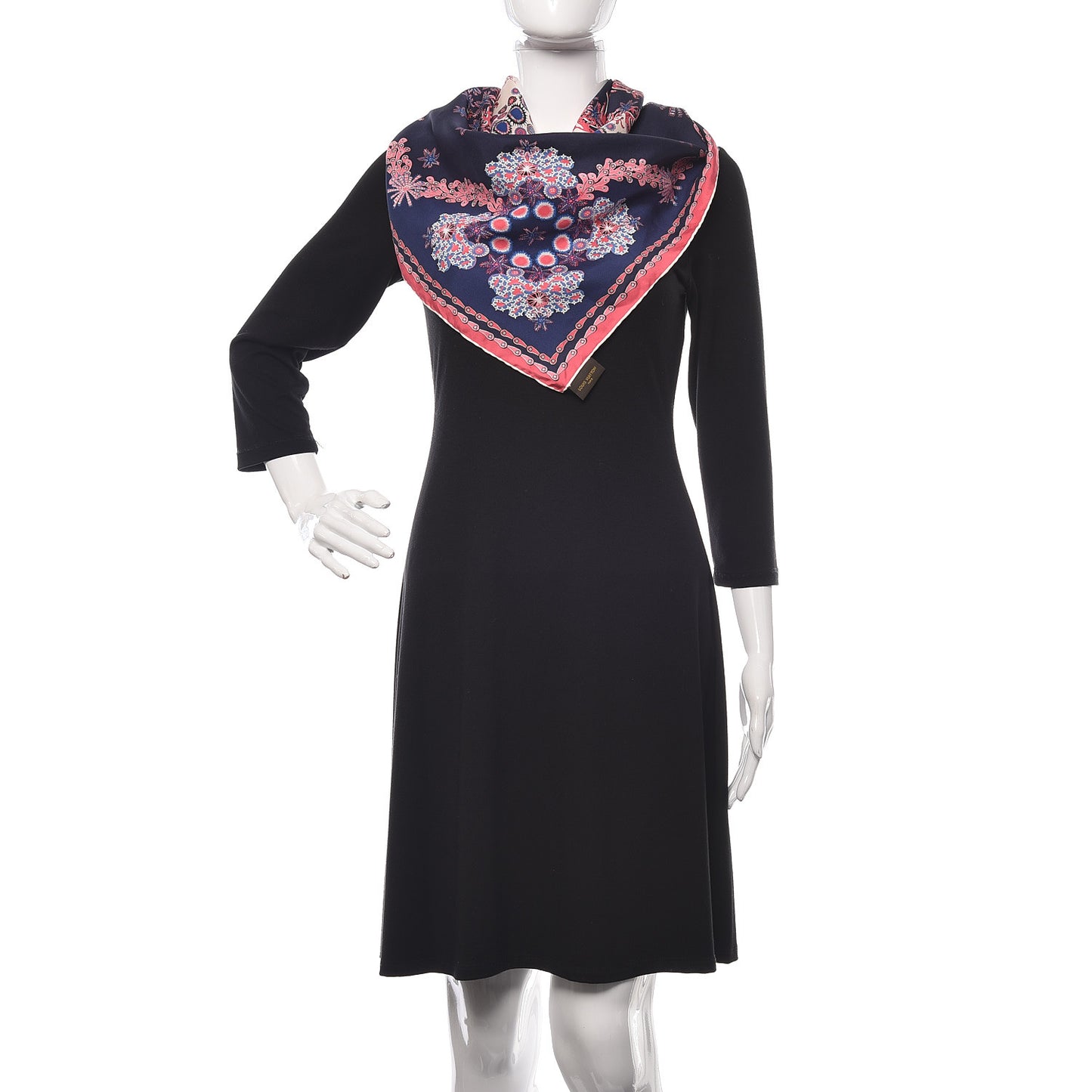 Silk Coral Scarf Indigo