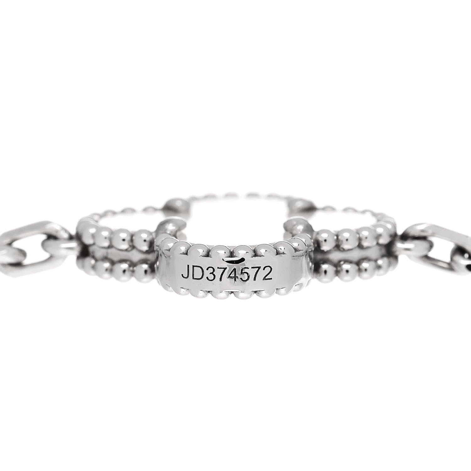 Van Cleef & Arpels 18K White Gold Mother of Pearl 5 Motifs Vintage Alhambra Bracelet 3 of 5