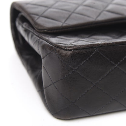 Chanel Lambskin Quilted Medium Double Flap Black 9 of 17
