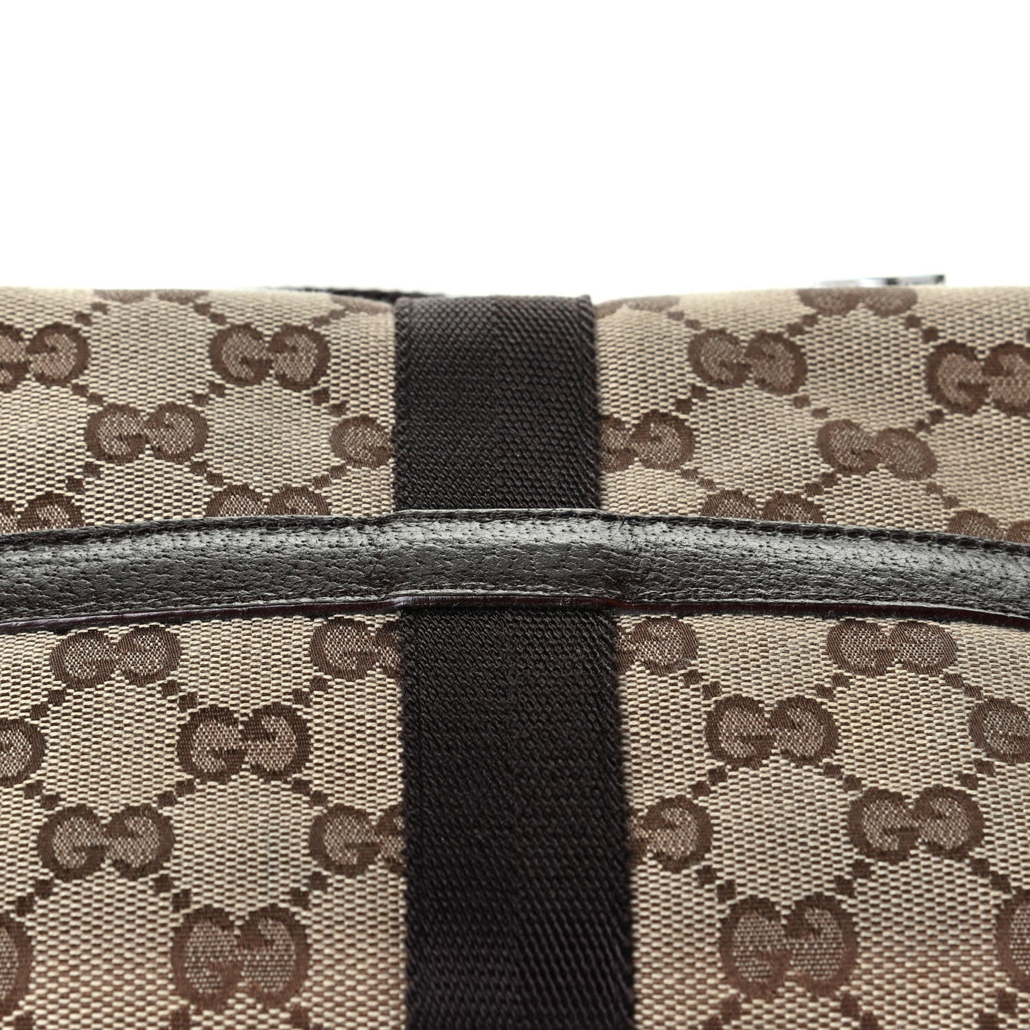 Gucci Monogram Waist Pouch Bag Dark Brown 7 of 7