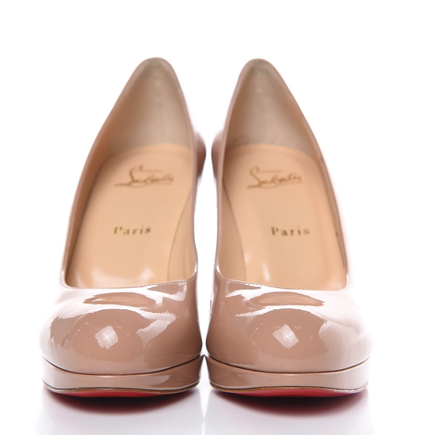 Christian Louboutin Patent New Simple 100 Pumps 39 Nude 2 of 8
