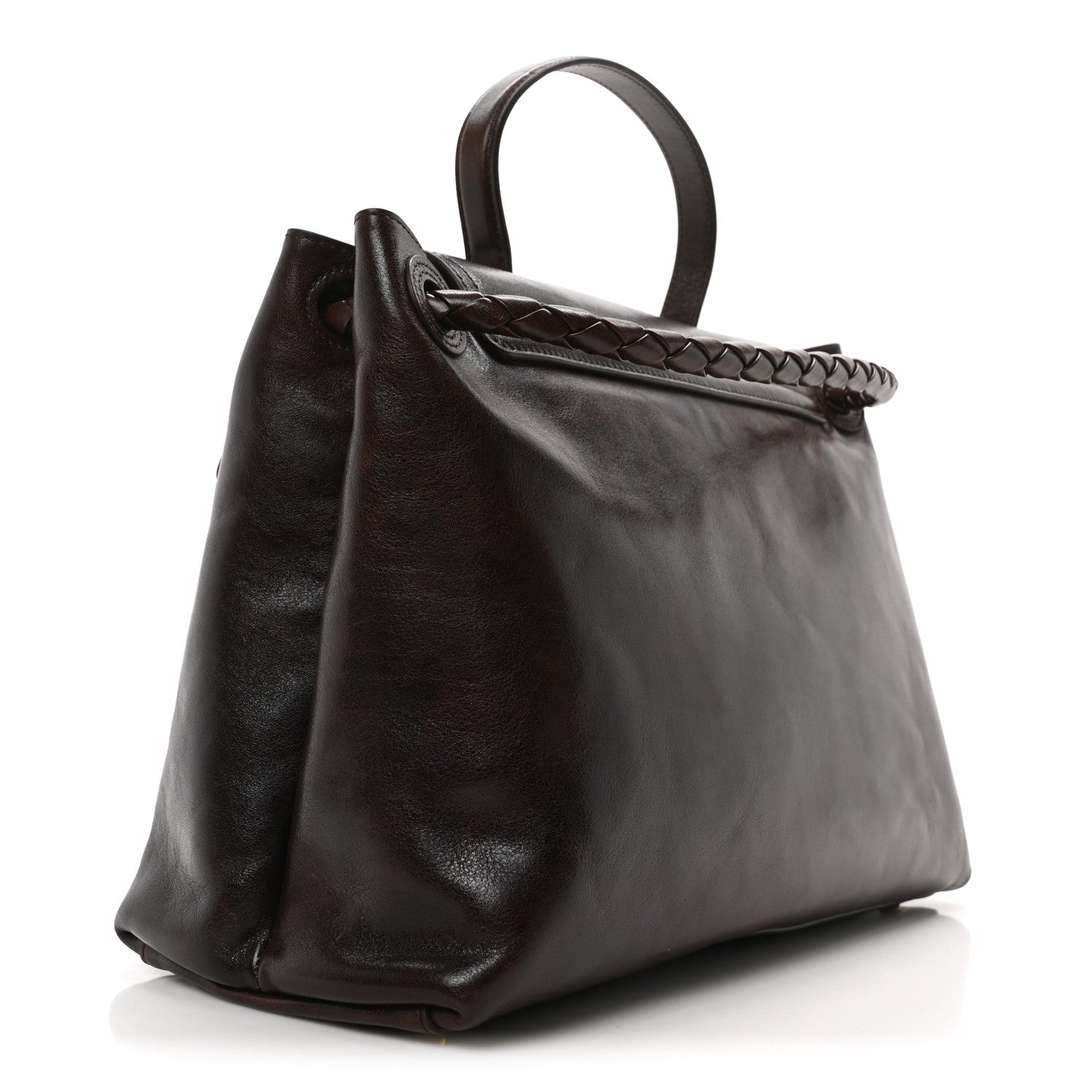 Bottega Veneta Silky Calfskin Medium Ciao Ciao Dark Mahogany 3 of 9