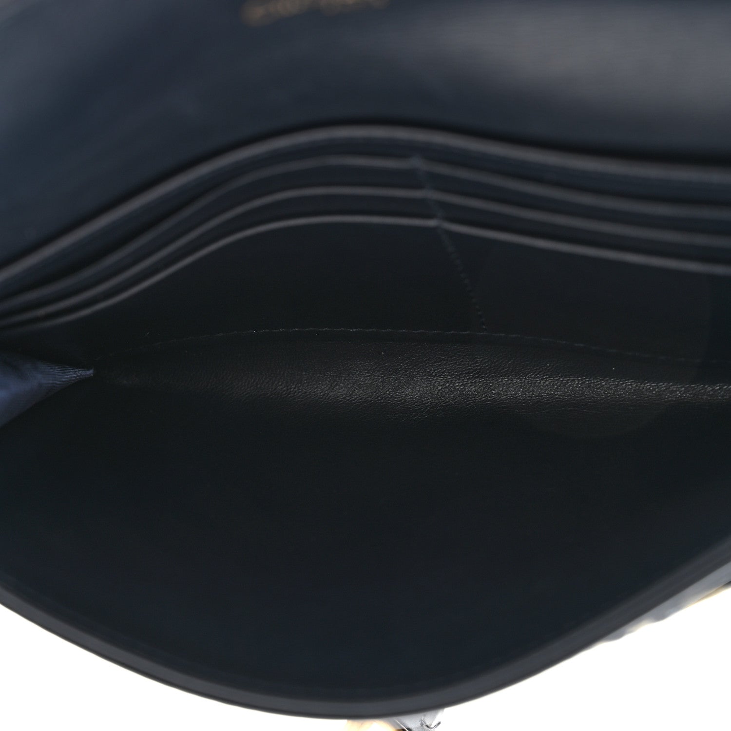 Christian Dior Oblique Saddle Chain Long Wallet Blue 5 of 15