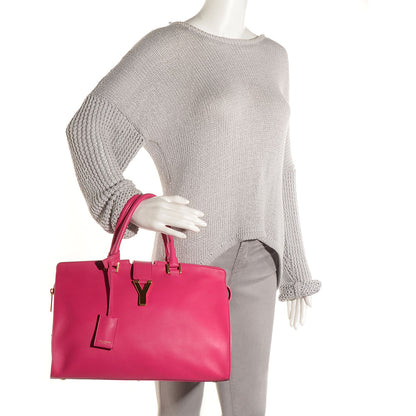 Saint Laurent Calfskin Medium Classic Y Cabas Fuchsia 2 of 8