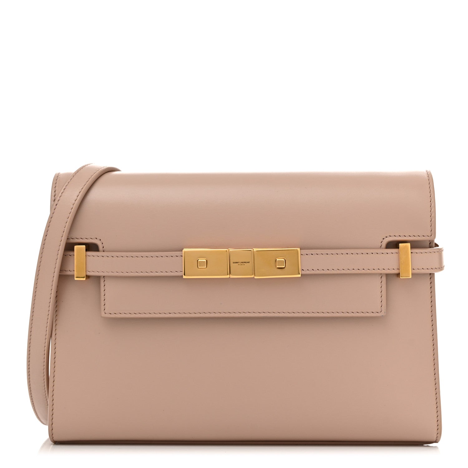 Saint Laurent Smooth Calfskin Small Manhattan Shoulder Bag Rosy Sand 1 of 11