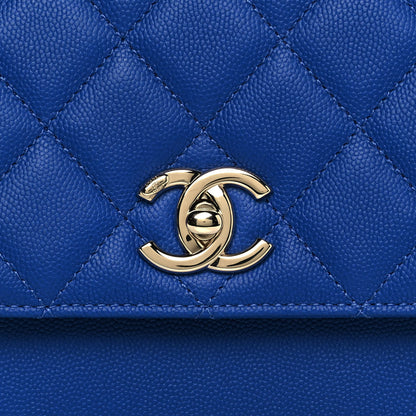 Chanel Caviar Quilted Medium Business Affinity Flap Dark Blue 8 of 11