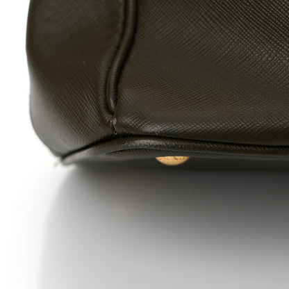 Prada Saffiano Lux Medium Tote Militare 14 of 14