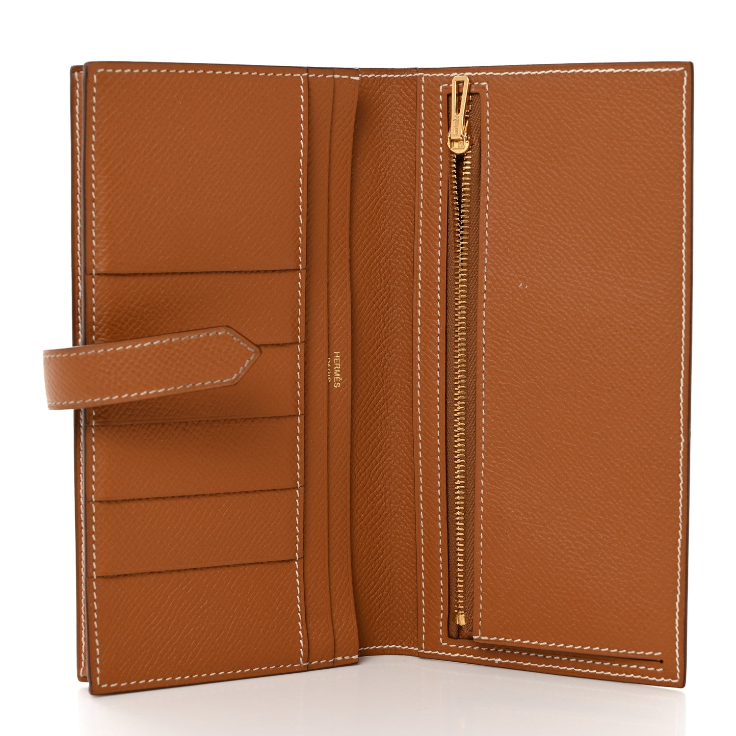 Hermes Epsom Bearn Gusset Wallet Gold 5 of 8