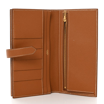 Hermes Epsom Bearn Gusset Wallet Gold 5 of 8