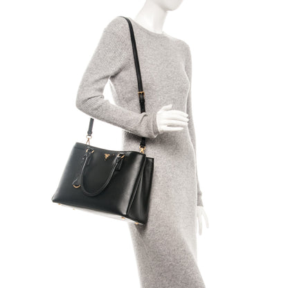 Prada Saffiano Lux Medium Tote Nero Black 2 of 8