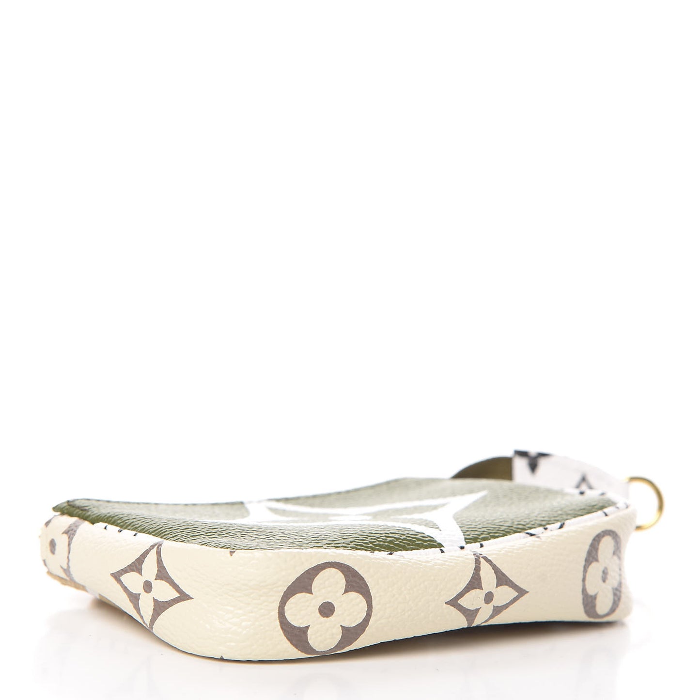 Monogram Giant Micro Pochette Accessories Kaki White