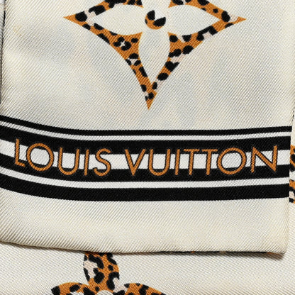 Louis Vuitton Silk Monogram Giant Jungle Bandeau Ivory 2 of 8