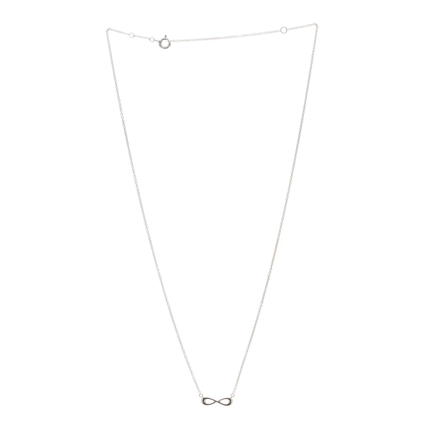 Sterling Silver Mini Infinity Pendant Necklace