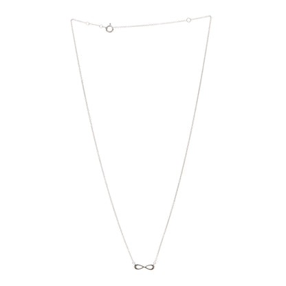 Tiffany Sterling Silver Mini Infinity Pendant Necklace 3 of 6