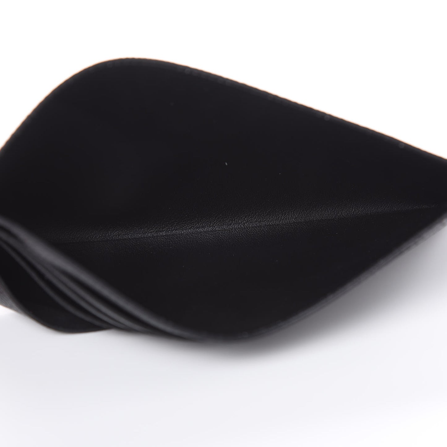 Calfskin Felicie Chain Wallet Card Holder Insert Black