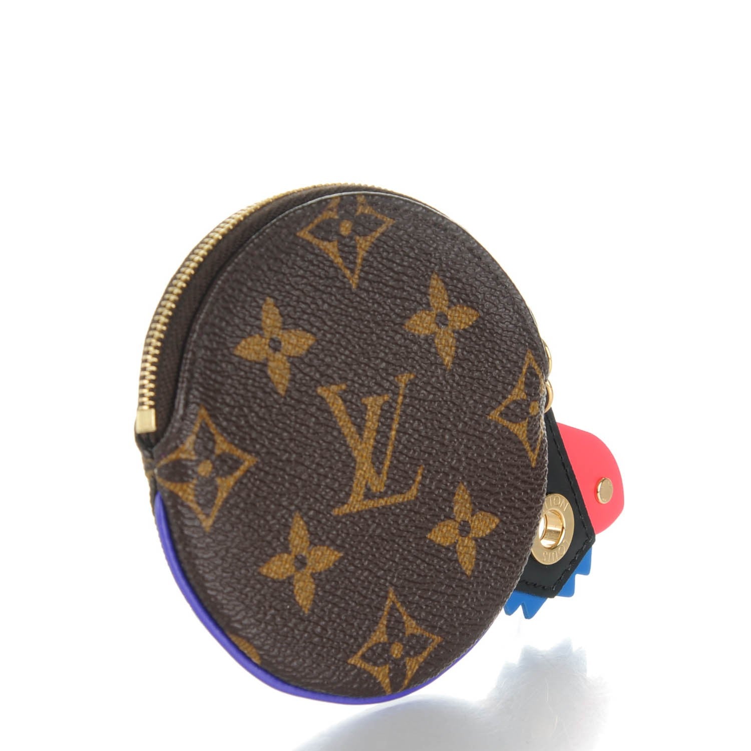 Louis Vuitton Monogram Totem Round Coin Purse Magenta 3 of 6